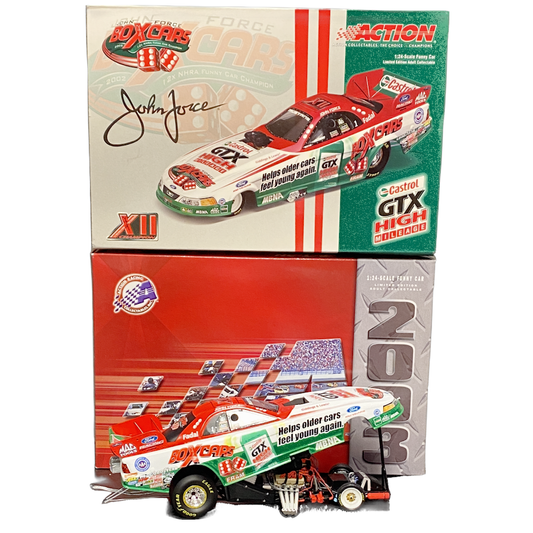 1/24 Scale 2003 John Force Castrol GTX High Mileage Mustang Funny Car - Action Collectibles