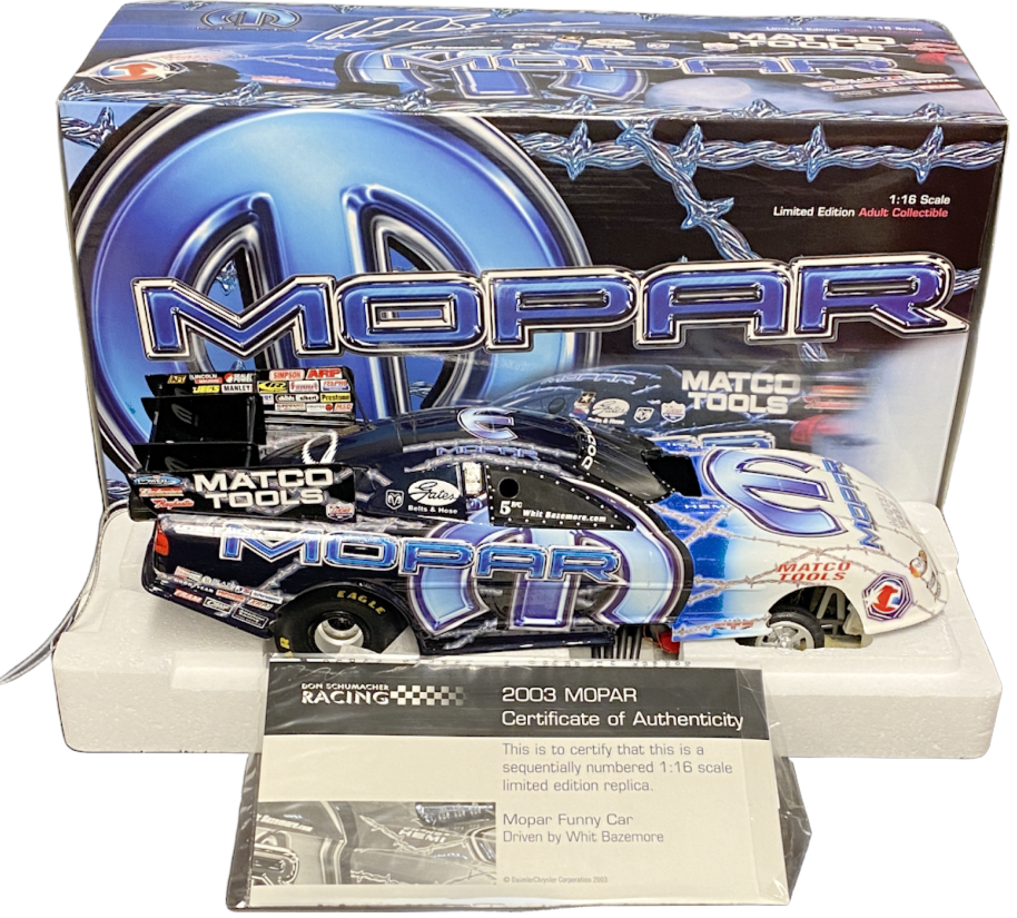 1/16 Scale 2003 Whit Bazemore Dodge Mopar Mile Highs Funny Car - Milestone