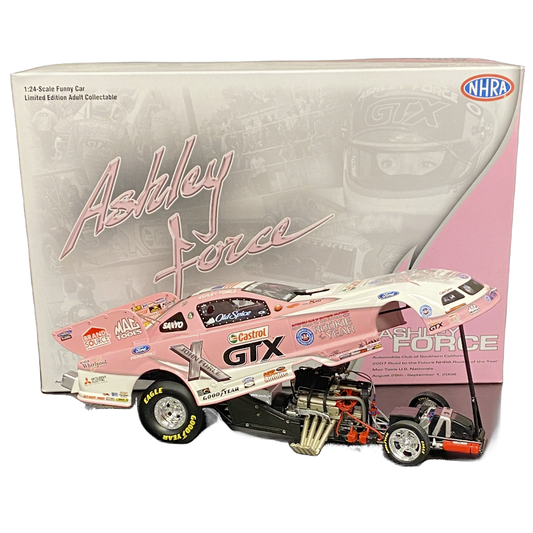 1/24 Scale 2008 Ashley Force Castrol GTX Rookie of the year Mustang Funny Car #71/2500 - Action Collectibles