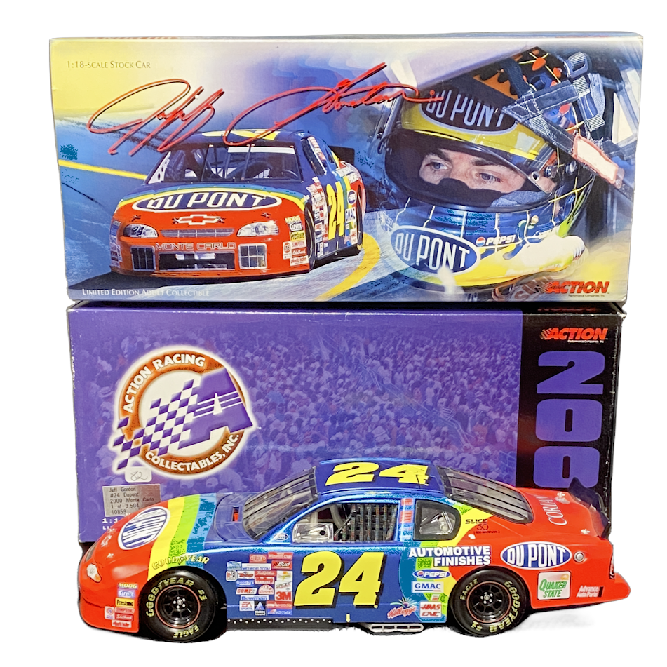 1/18 Scale 2000 #24 Jeff Gordon DuPont Stripes Monte Carlo  - Action Collectibles