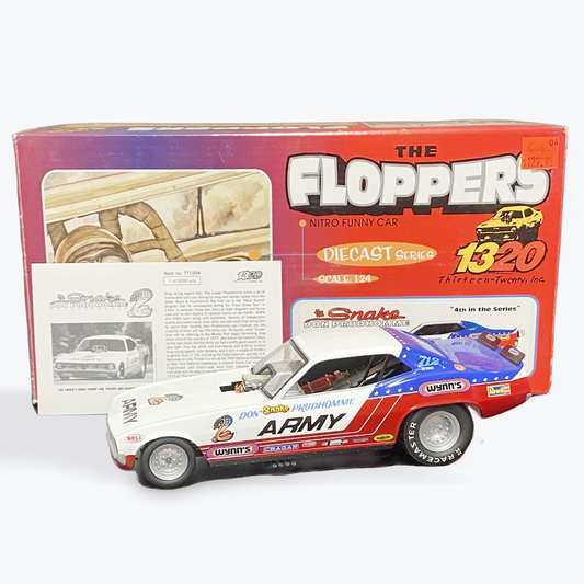 1/24 Scale 1974 Don Prudhomme Barracuda "ARMY" Funny car - from "The Floppers" Series by 1320 Inc. - #4431/5000