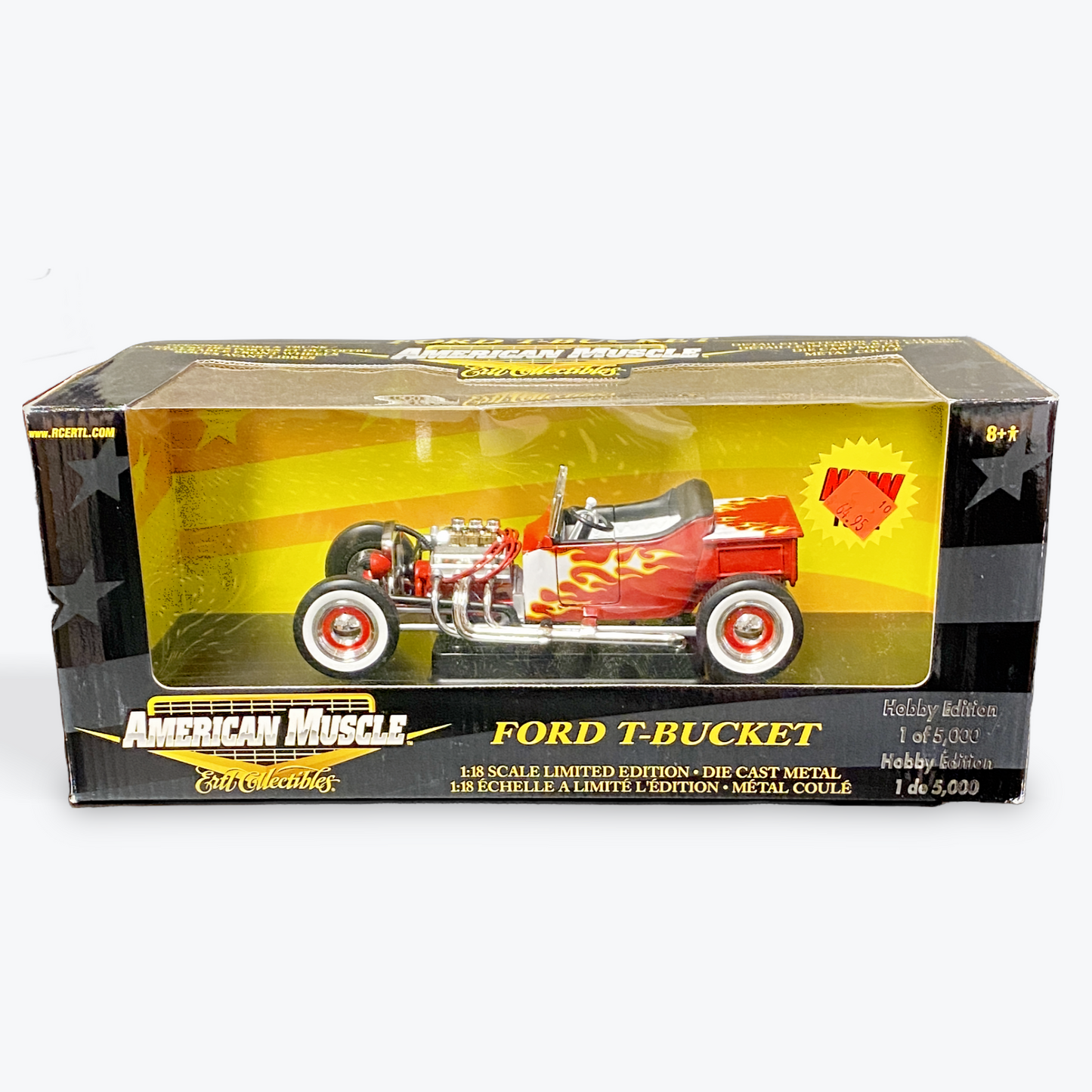 [LIMITED EDITION] 1/18 Scale 1924 Ford T-Bucket Flames Red - Ertl Collectibles