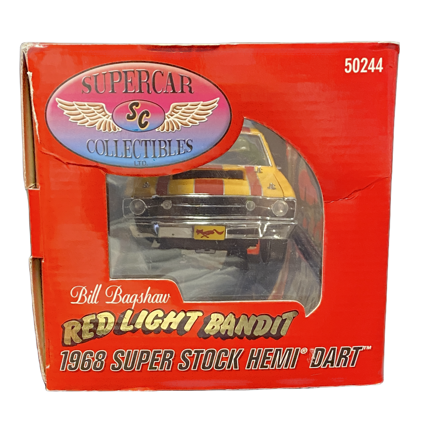 1/18 Scale 1968 Dodge Dart Bill Bagshaw "Red Light Bandit" Orange/Red/Race Graphics - Highway 61