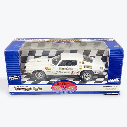 1/18 Scale 1970 Chevrolet Camaro Bill "Grumpy" Jenkins Toy Pro Stock in White [LIMITED EDITION]- Ertl Collectibles