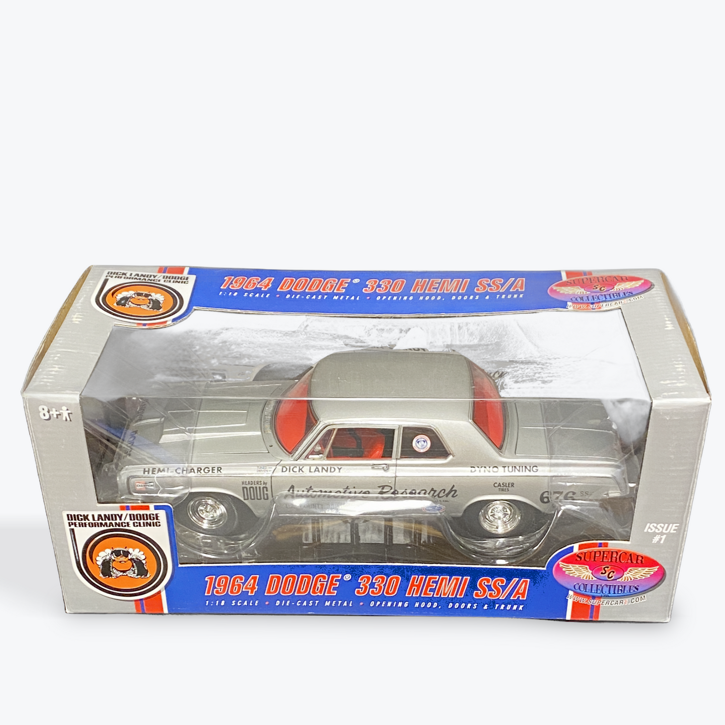 1/18 1964 Dodge 330 sedan Dick Landy Grey/race graphics	Highway 61 - Supercar Collectibles