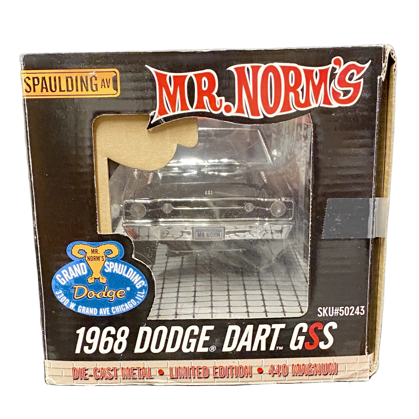 [LIMITED EDITION] 1/18 Scale 1968 Dodge Dart GSS Mr Norms 440 Dart GSS Black/red stripe	- Highway 61