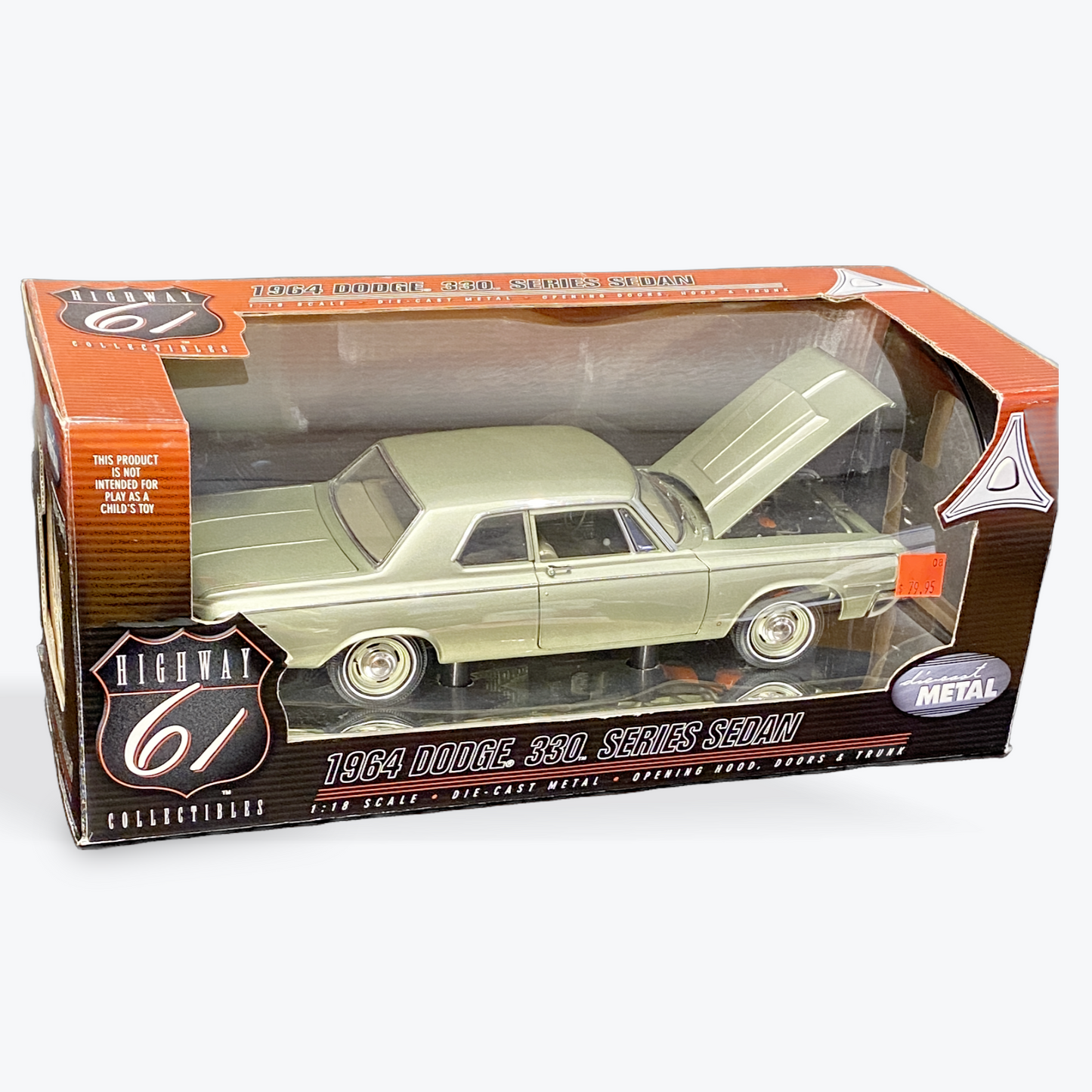 1/18 1964 Dodge 2 door post 330 Coupe/426 hemi Light Green - Highway 61