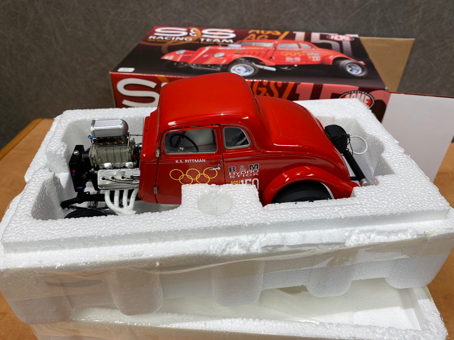 1/18 Scale 1933 Willy's Gasser S&S Racing - K.S. Pitman