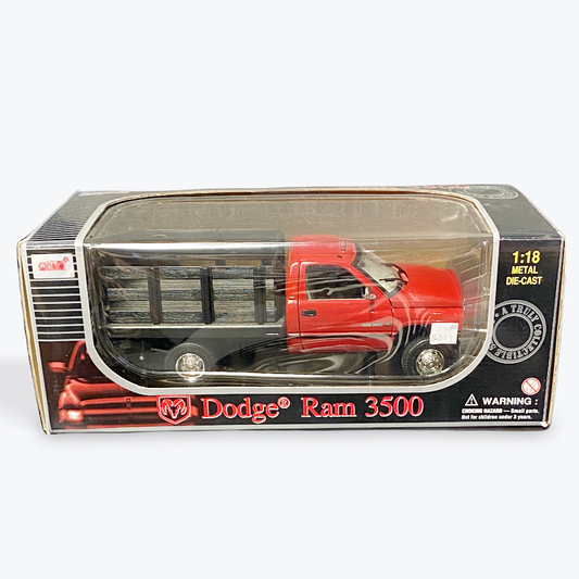 1/18 Scale 1995 Dodge Ram 3500 Red - Anson