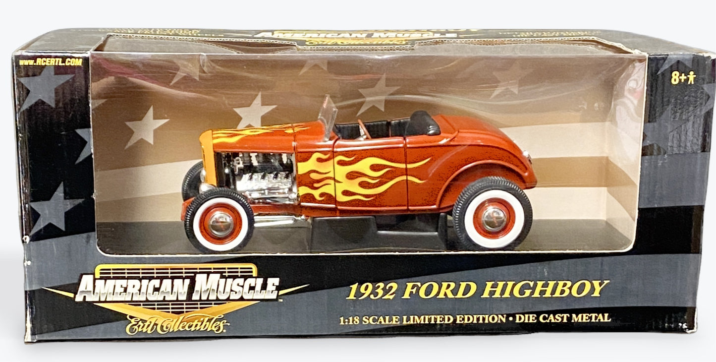 1/18 Scale 1932 Ford Highboy Roadster In Red - Ertl Collectibles LIMITED EDITON