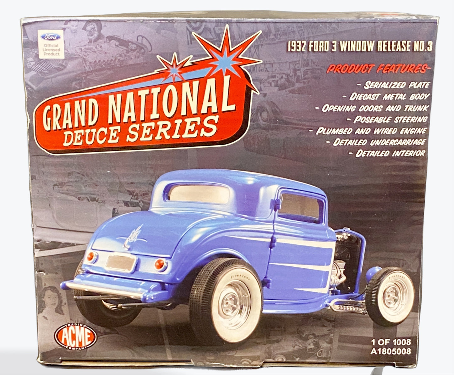 1/18 Scale 1932 Ford 3 Window Coupe