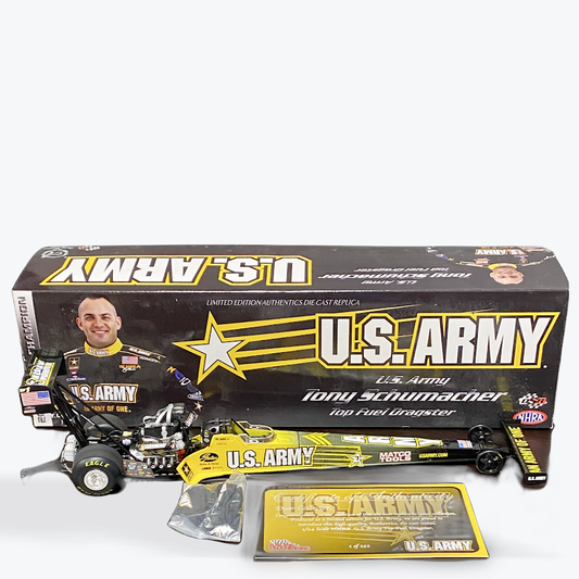 1/24 Scale 2001 Tony Schumacher Top Fuel Yellow/Black U.S. Army [LIMITED EDITION] - Racing Champions
