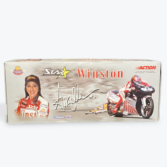 1/24 Scale - 2001 Angelle Savoie Winston/Silver Top Fuel - Action Racing Collectibles - in Display case