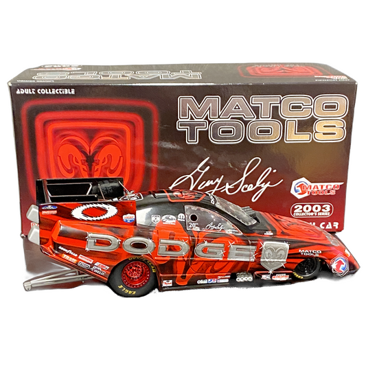 1/24 Scale Funny car - Racing Champions - 2003 Gary Scelzi Matco Tools Dodge Funny Car