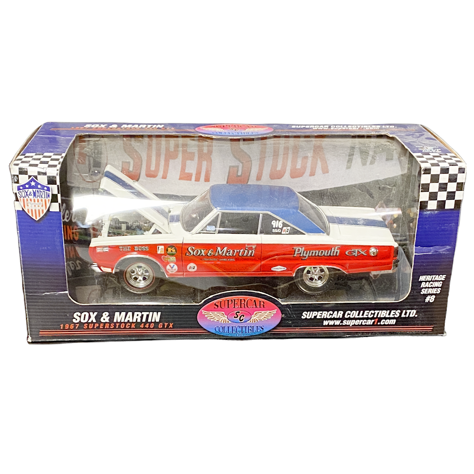 1/18 Scale 1967 Plymouth Superstock 440 GTX Sox & Martin Heritage Series #8  - Highway 61