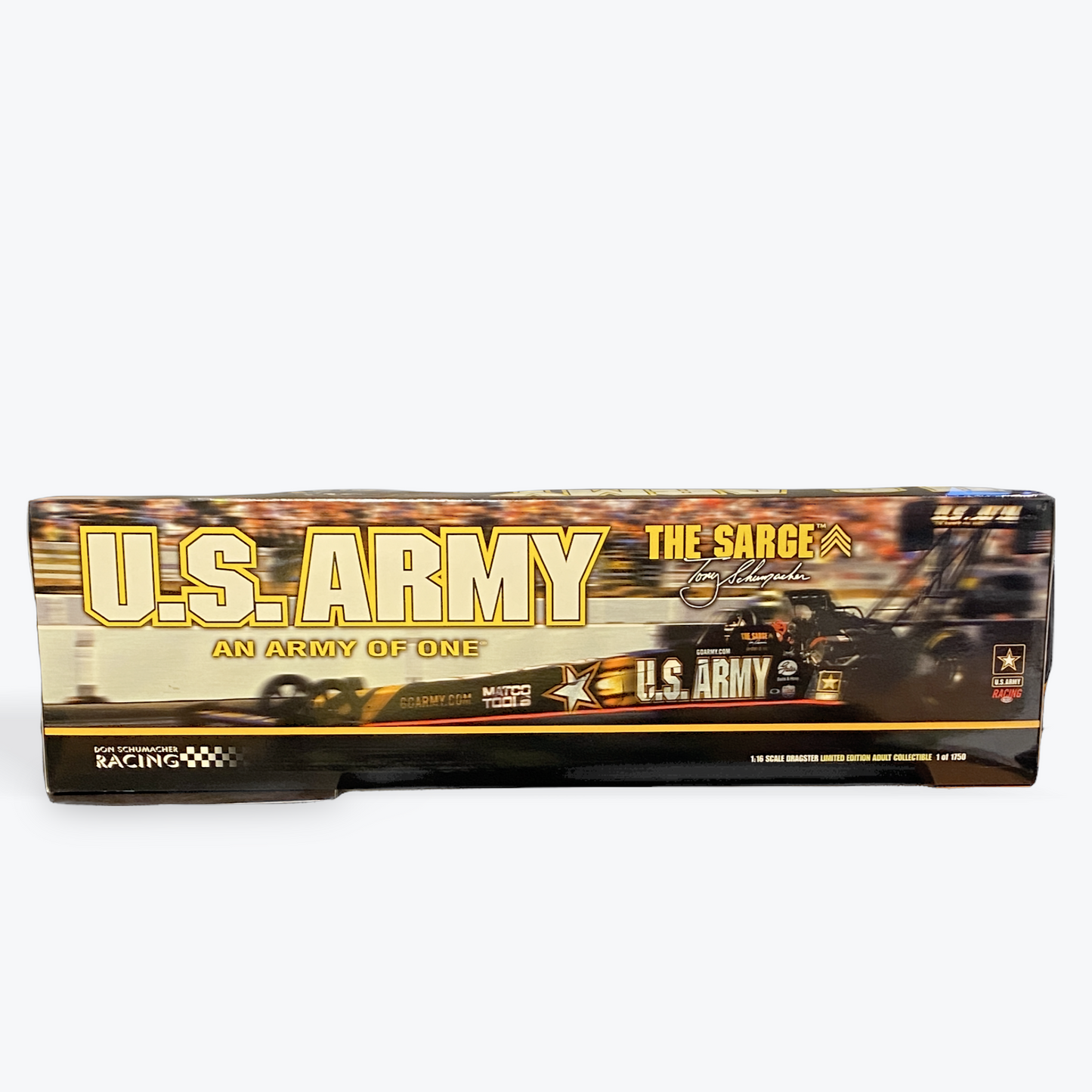 1/16 Scale - 2003 Tony Schumacher US Army Top Fuel Dragster - Action Racing Collectibles - in Display case