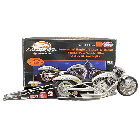 1/9 Scale Pro Stock Bike - American Muscle Ertl - Screamin Eagle G.T. Tonglet Pro Stock Bike (Copy)