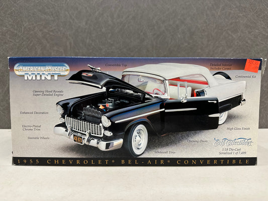 1/18 American Muscle Mint - 1955 Chevrolet Bel-air Convertible - 1 of 7,499 Serialized