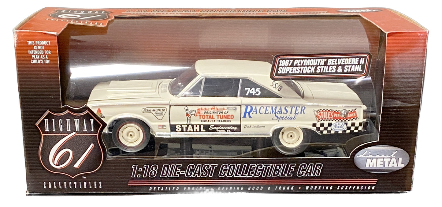 1/18 Scale 1967 Plymouth Belvedere - Stiles & Stahl