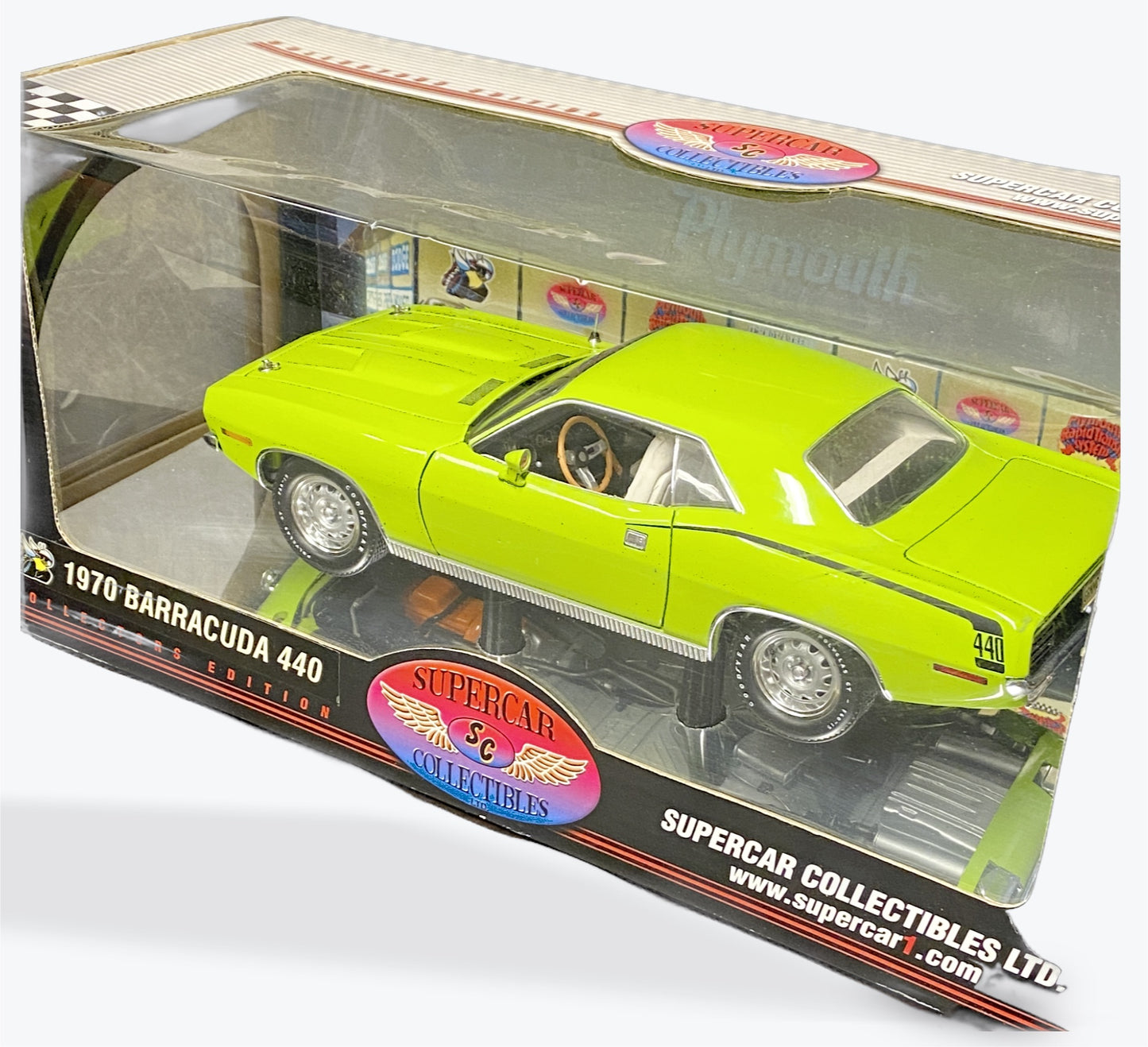 1/18 Scale 1970 Plymouth Barracuda 440 in Sublime Green